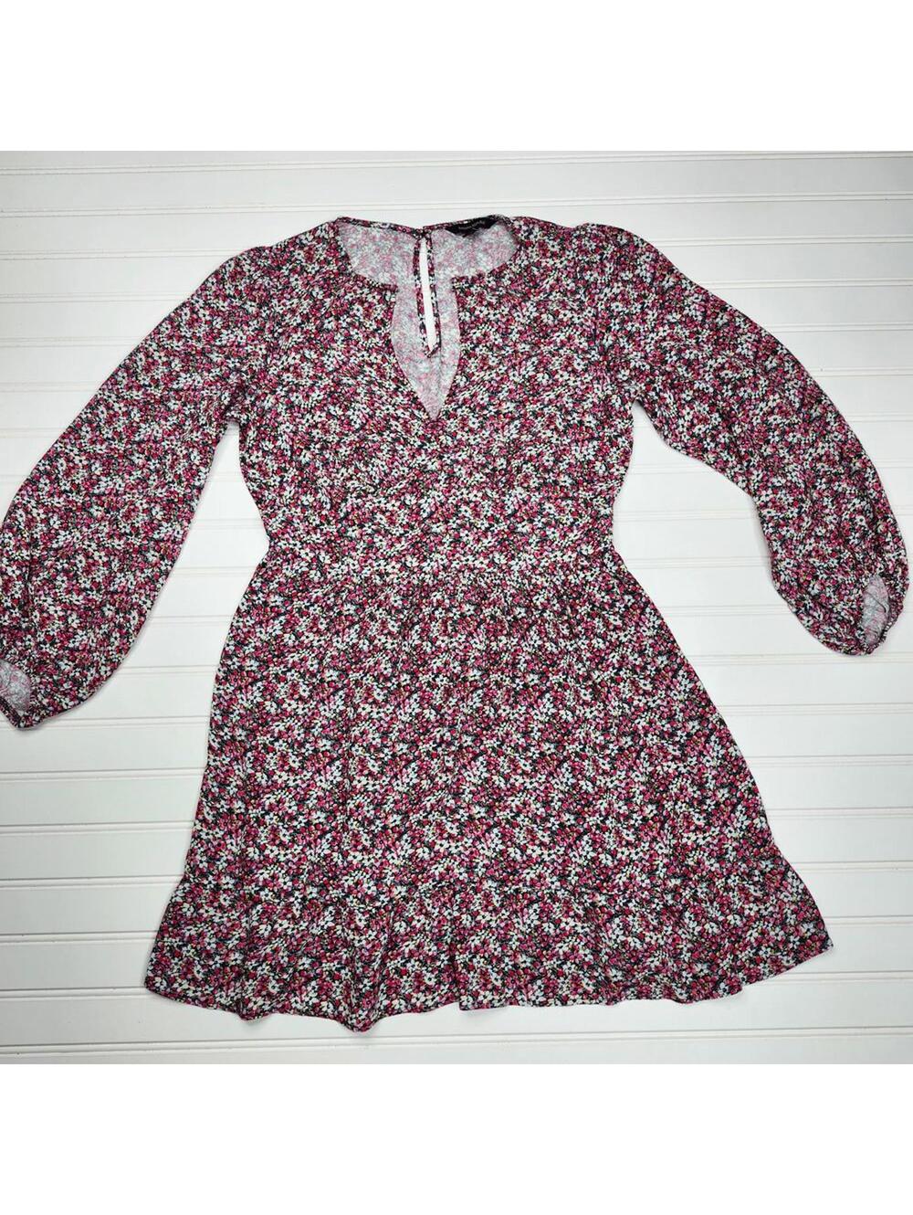 Banana Republic Women's V Neck Floral Long Sleeve Mini Size 4